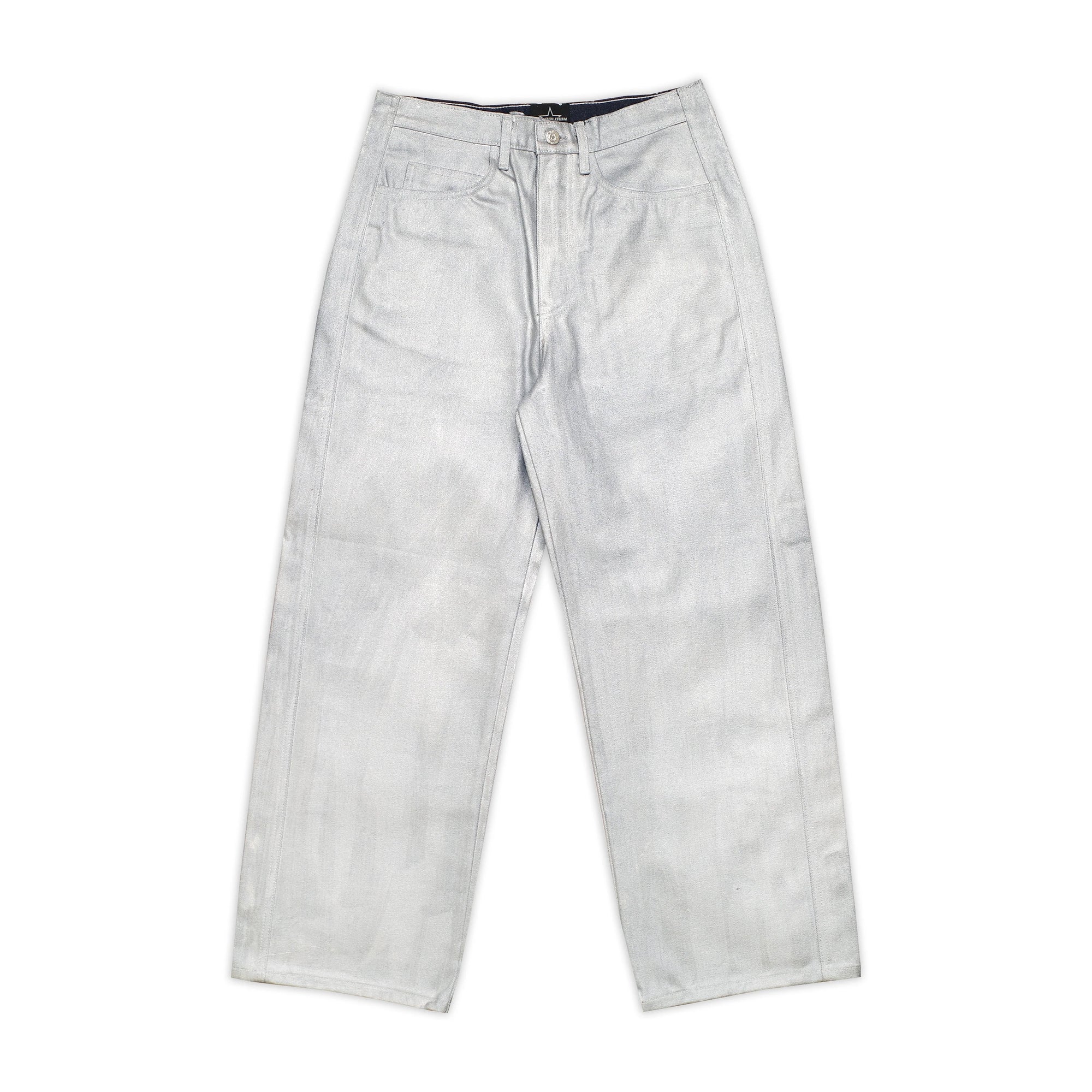 Silver Painted Forever Denim Pant