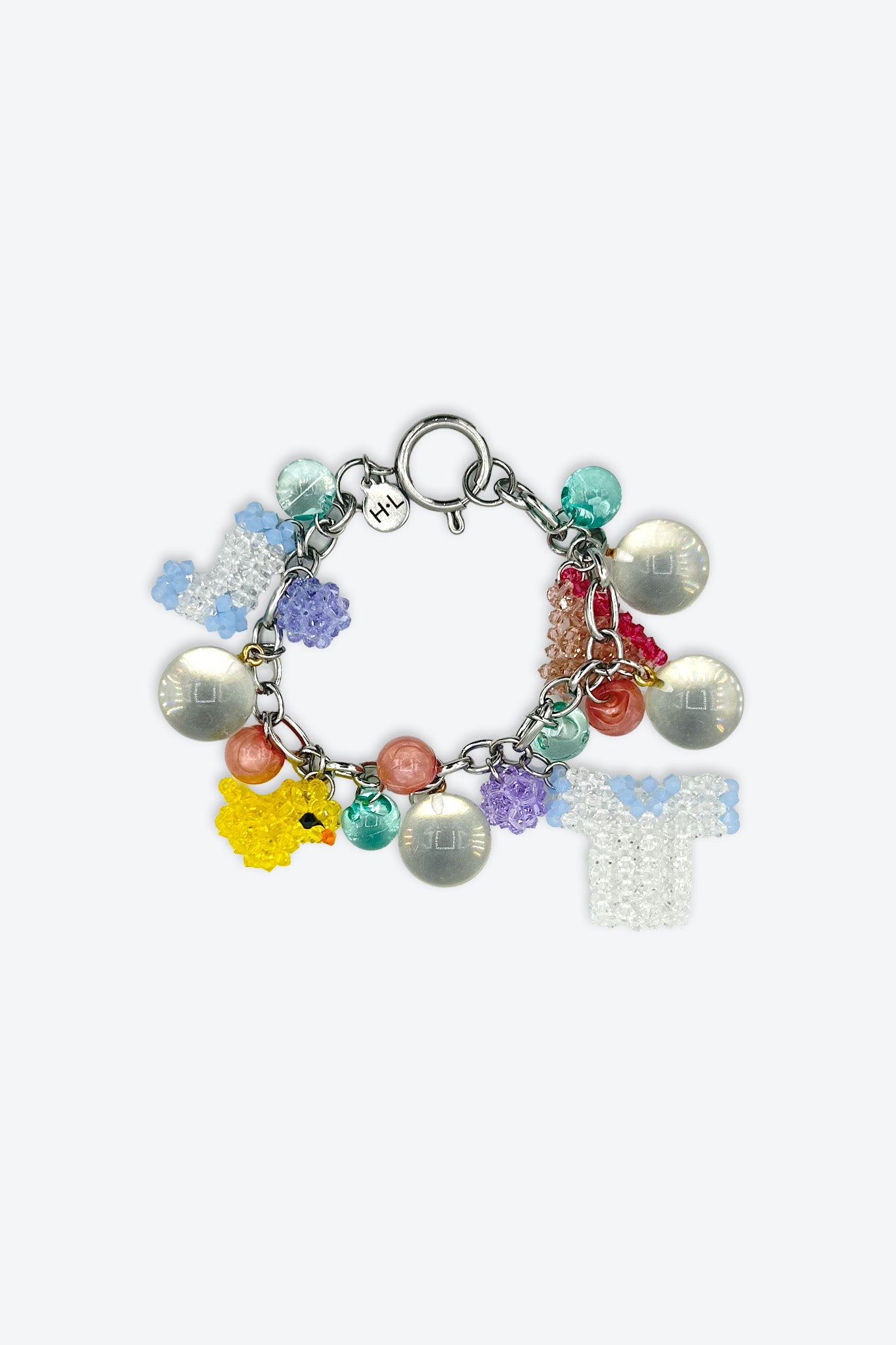 Dirty Laundry Crystal Charm Bracelet