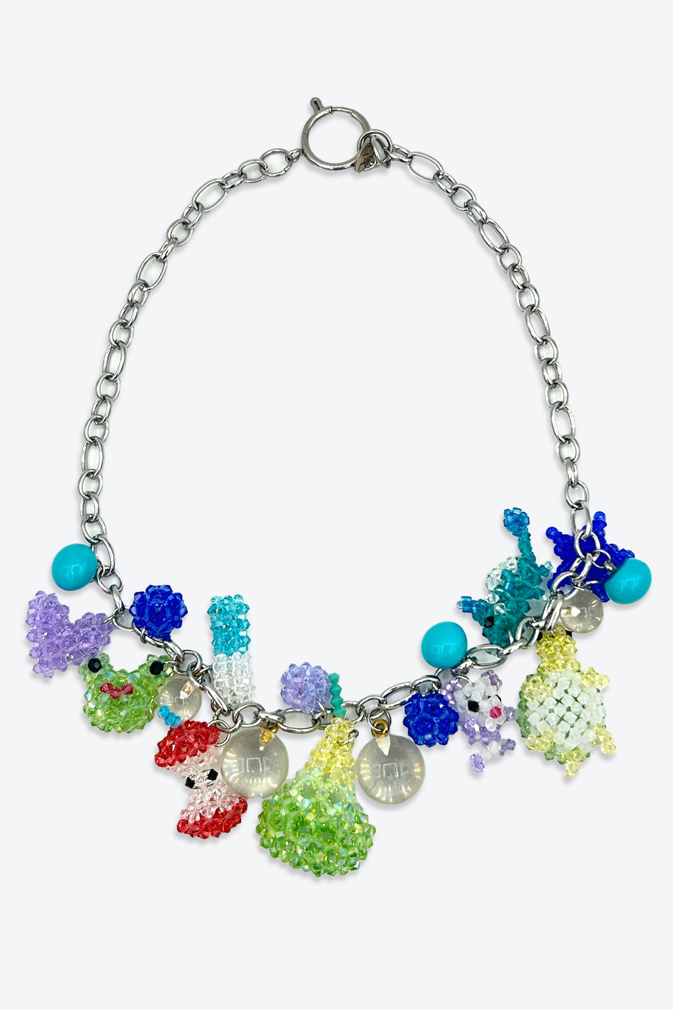 Light Green Crystal Candy Necklace