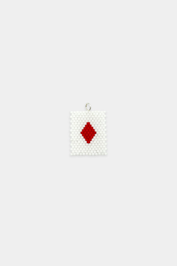 Diamond Card Charm Necklace