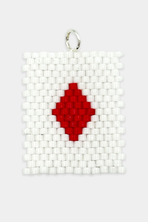 Diamond Card Charm Necklace