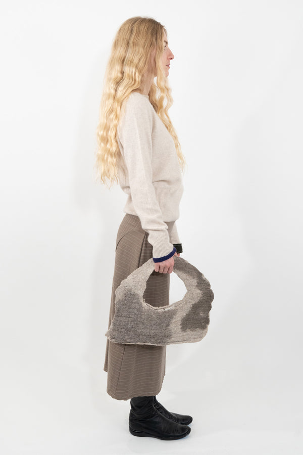 Soft Grey Boat Neck Sweater