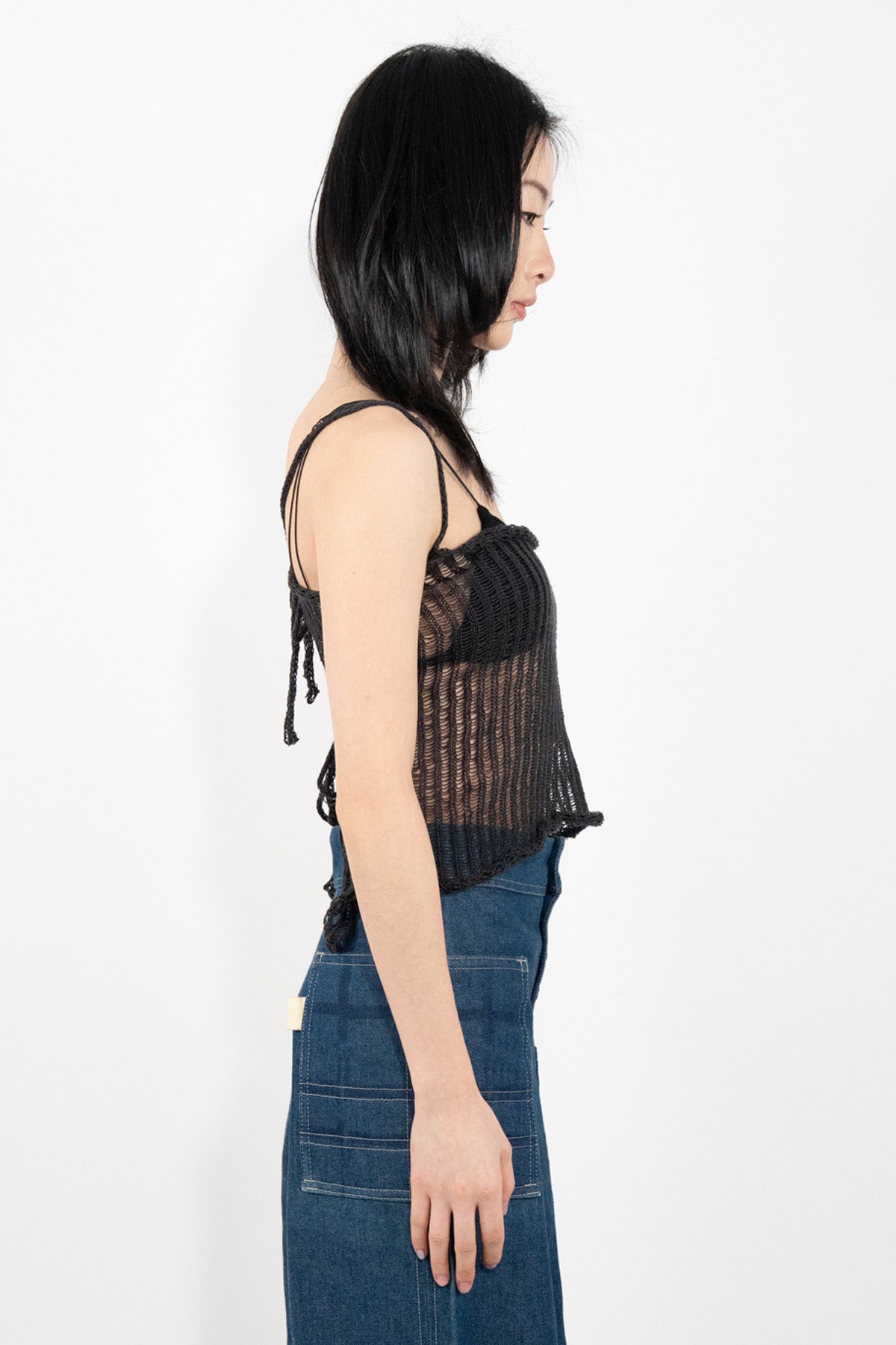 Charcoal Ladder Top