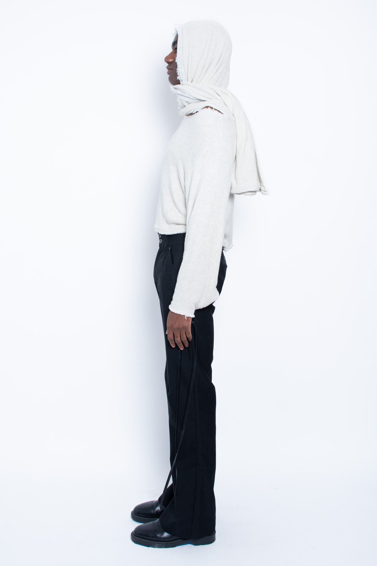 Layered Scarf Sweater