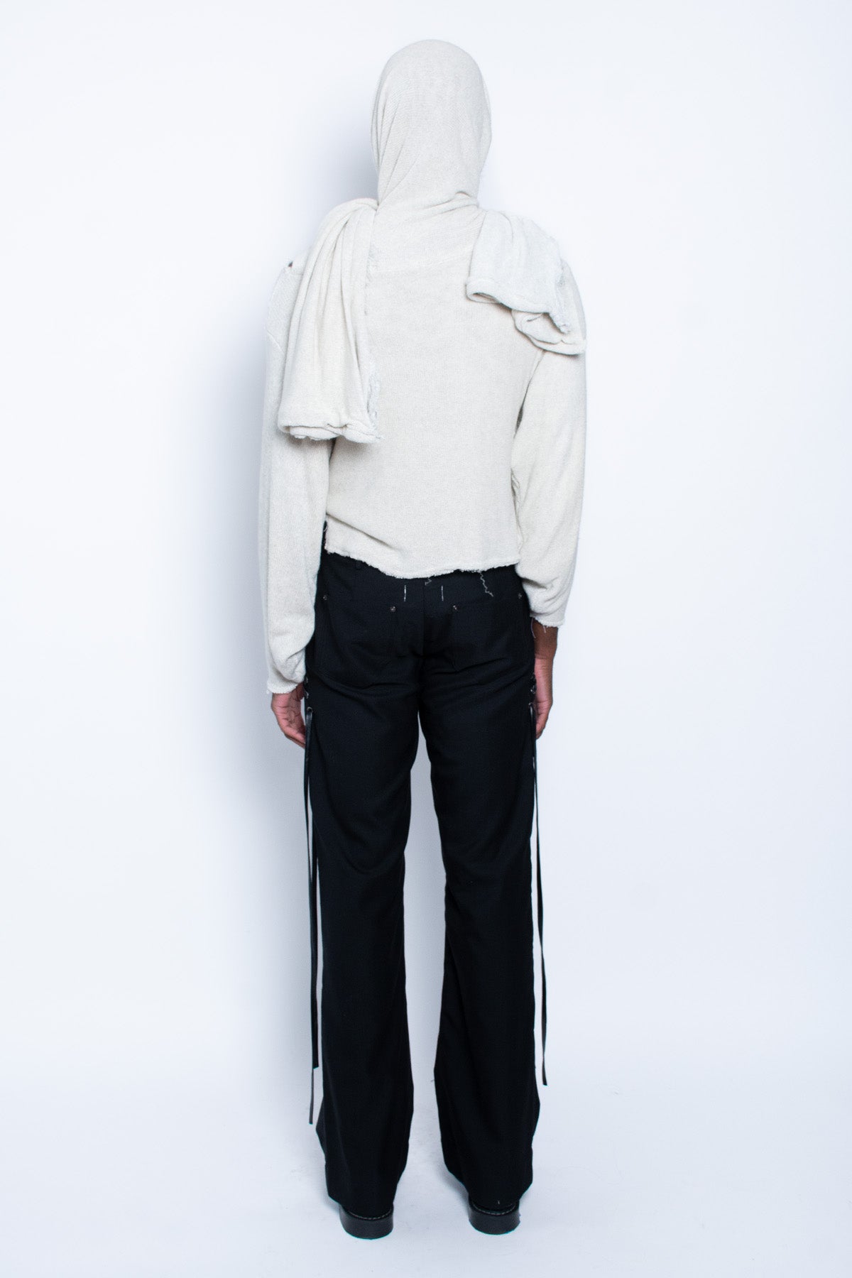 Layered Scarf Sweater