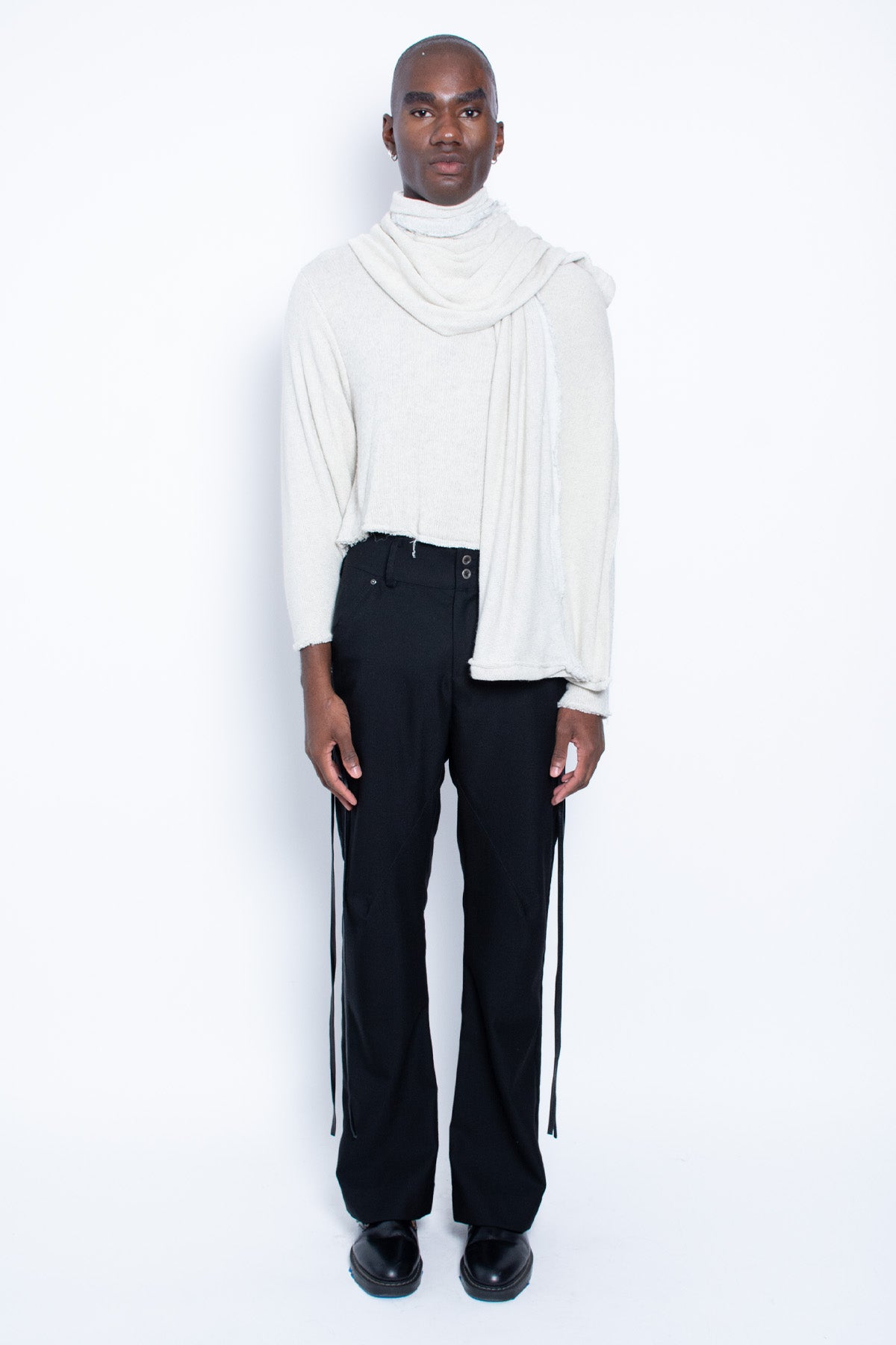 Layered Scarf Sweater