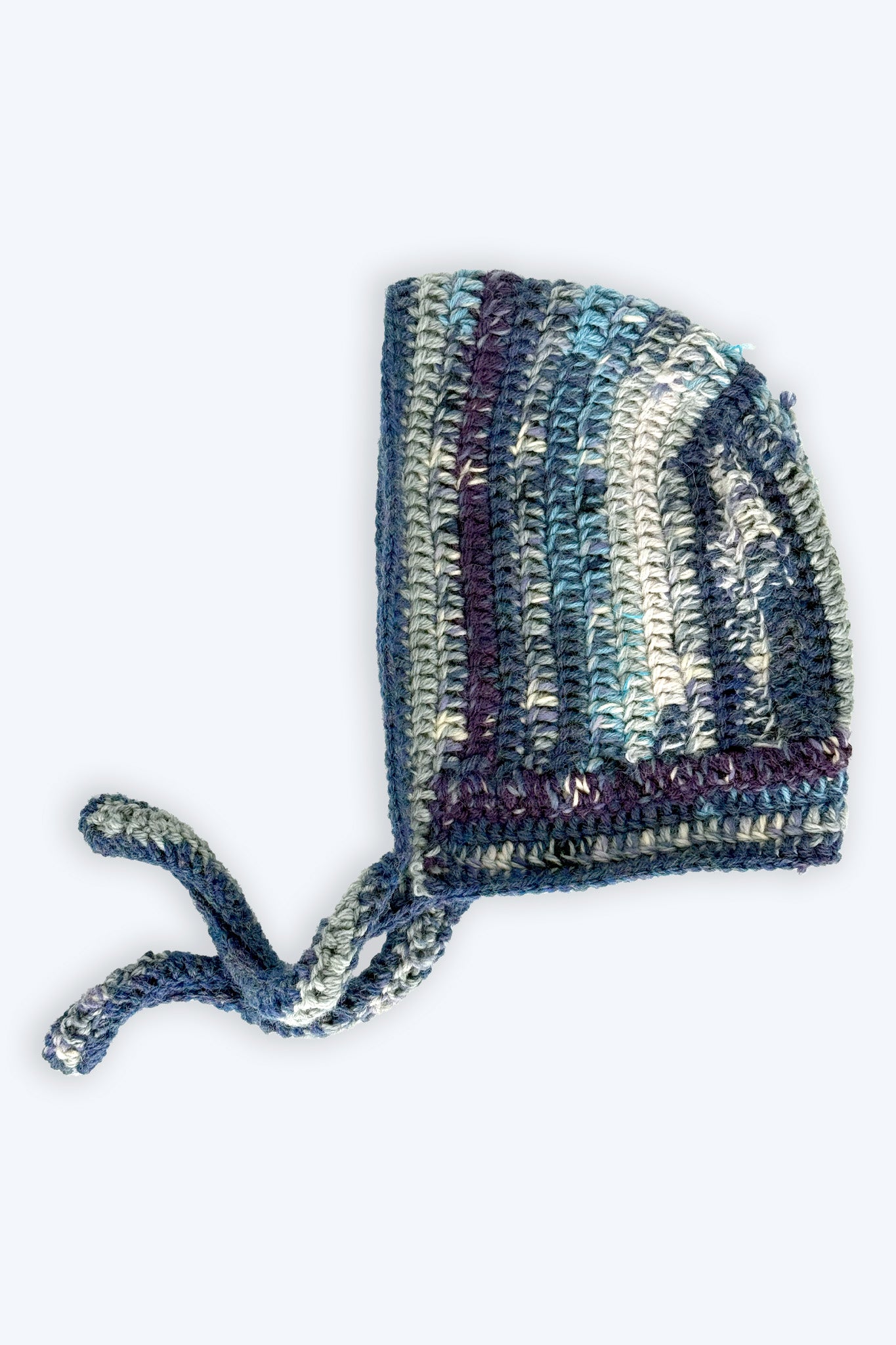Blue Crochet Bonnet