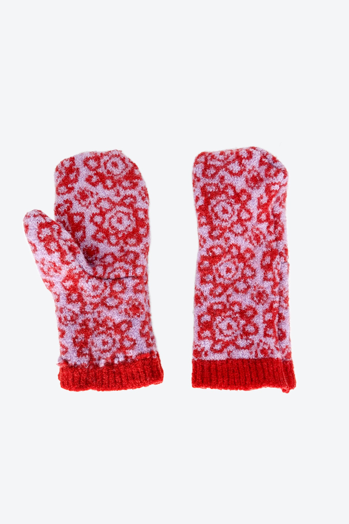 Pink/Red Mittens