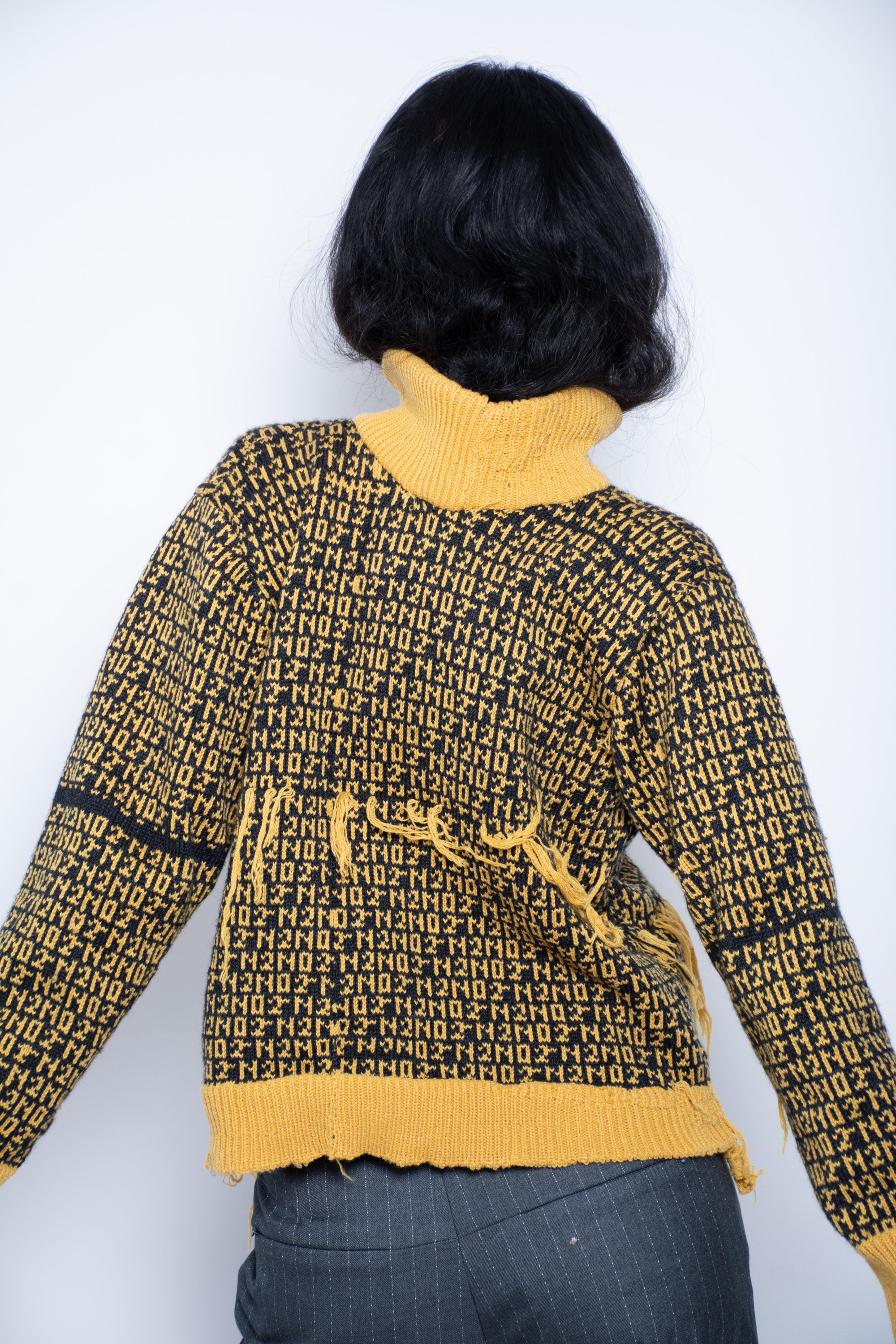 Black/Yellow Knit Sweater