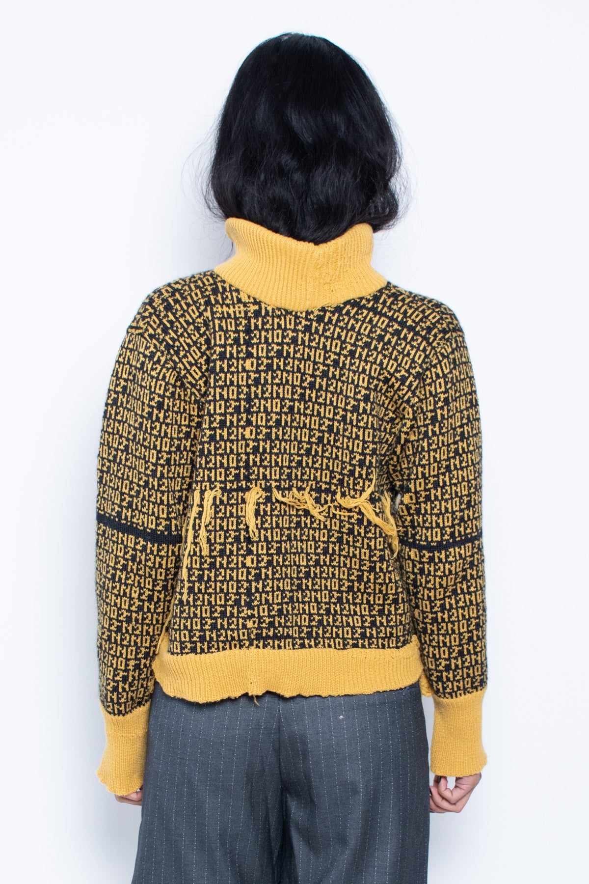 Black/Yellow Knit Sweater