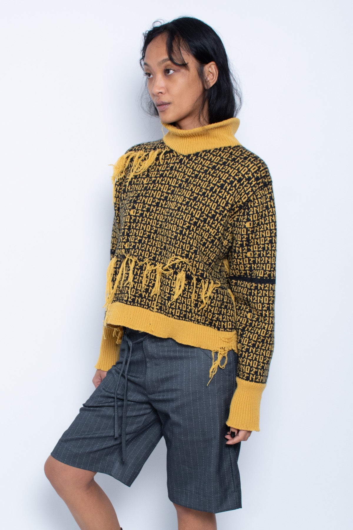 Black/Yellow Knit Sweater