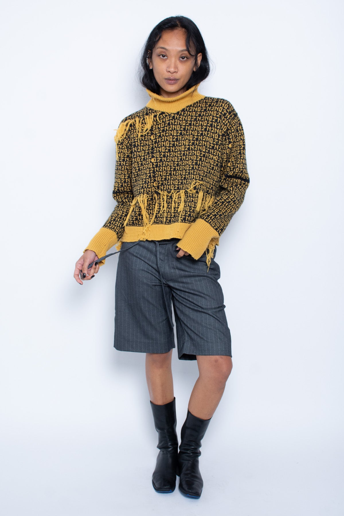 Black/Yellow Knit Sweater