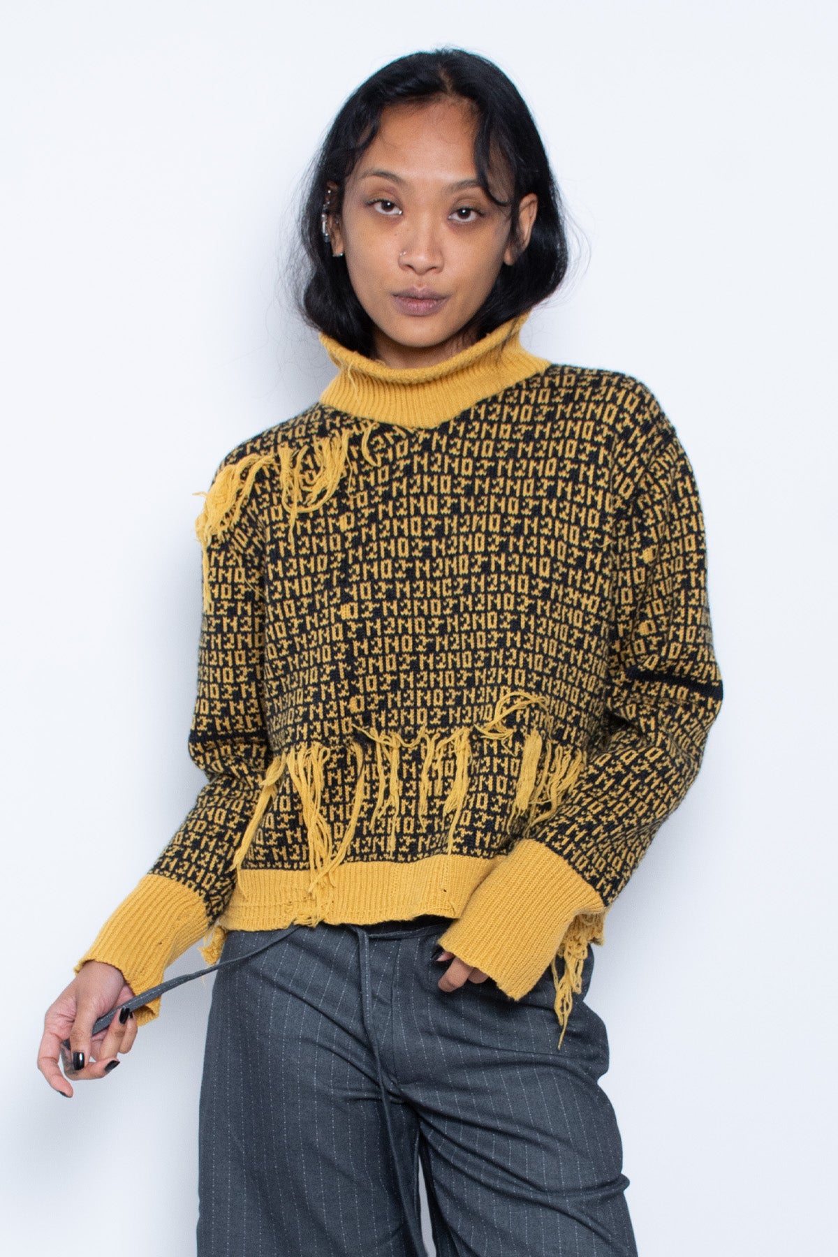Black/Yellow Knit Sweater