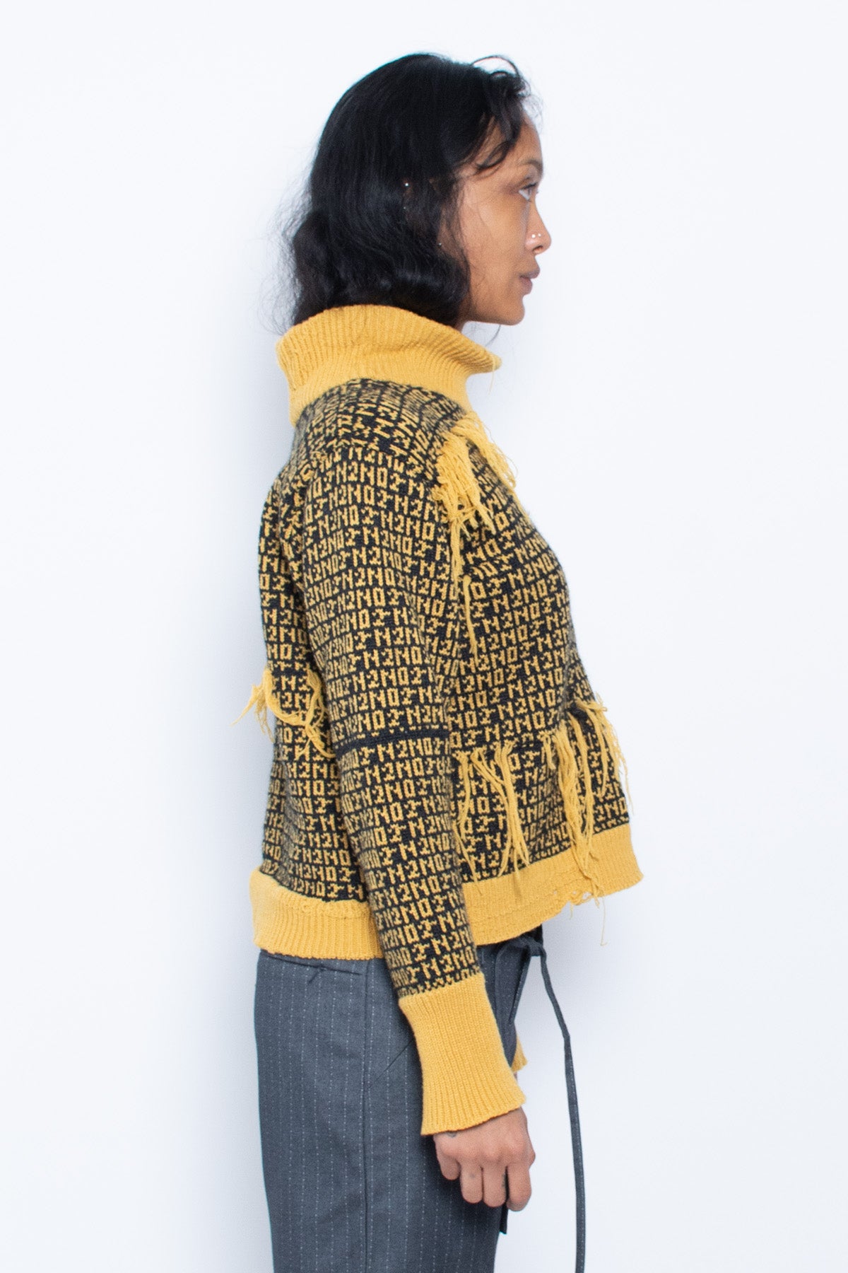 Black/Yellow Knit Sweater