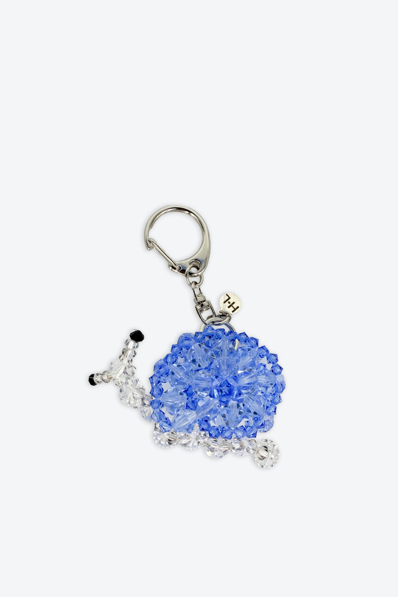 Blue Snail Crystal Keychain