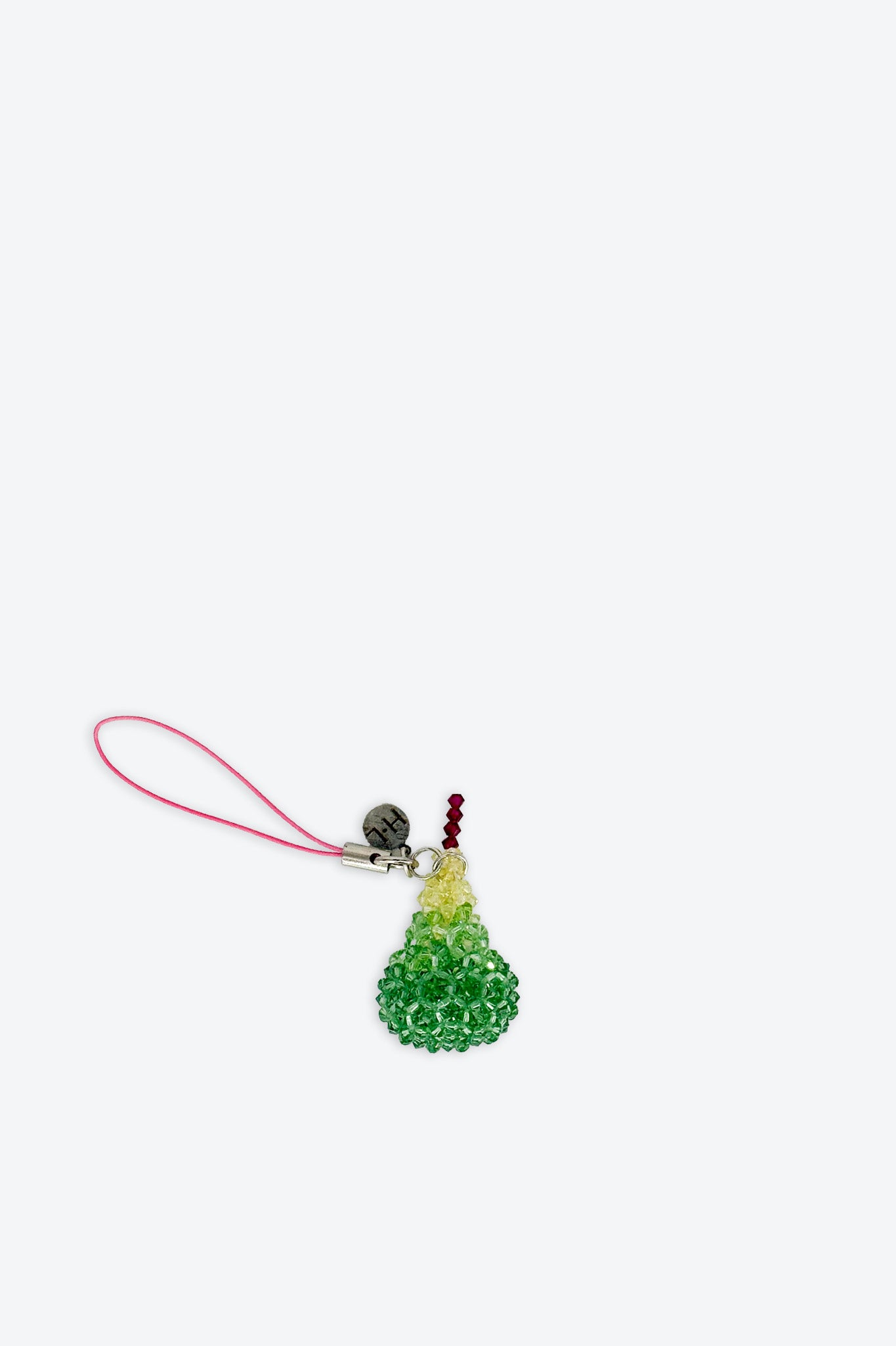 Green Pear Crystal Charm