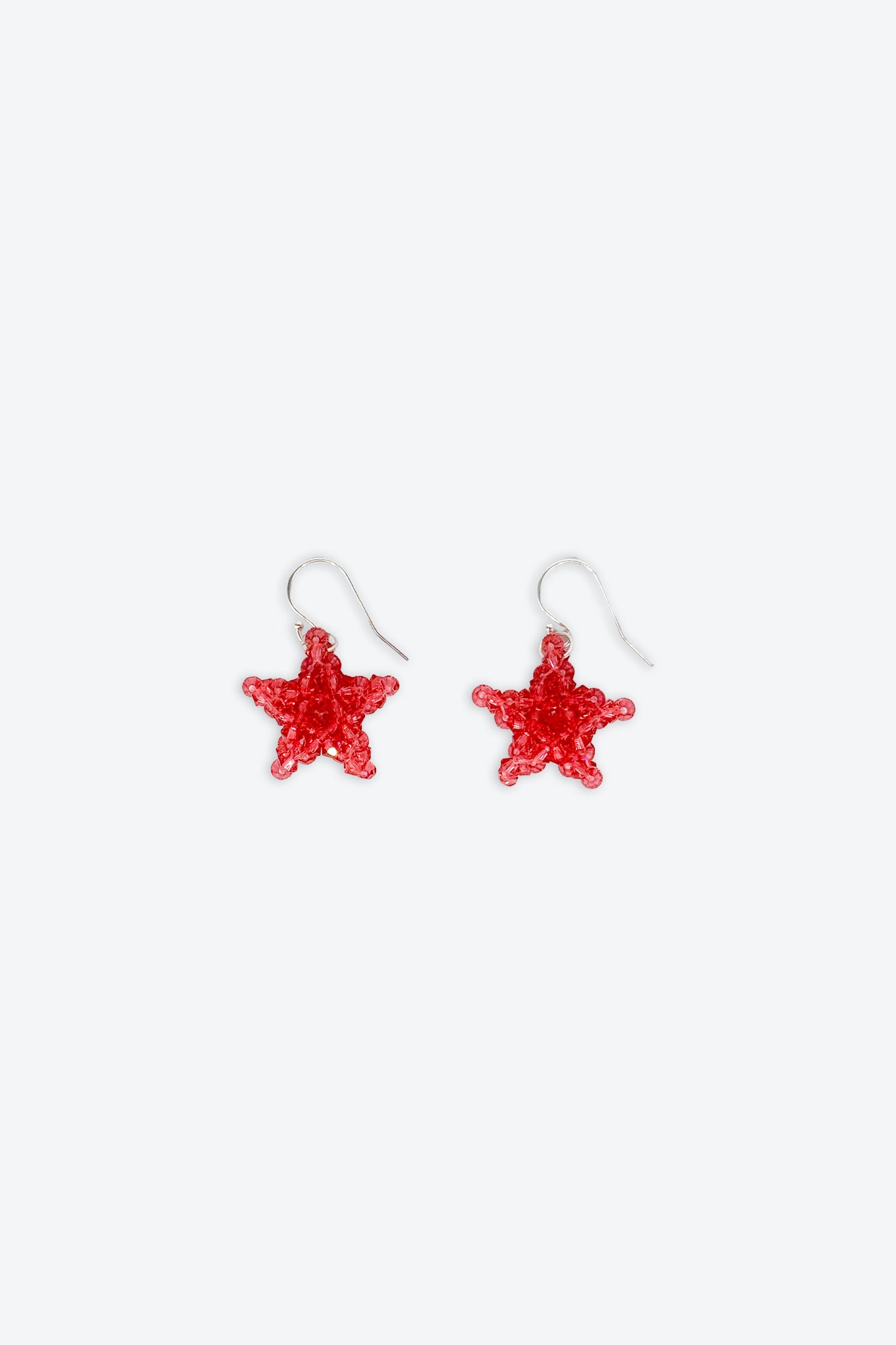 Pink Star Crystal Earrings