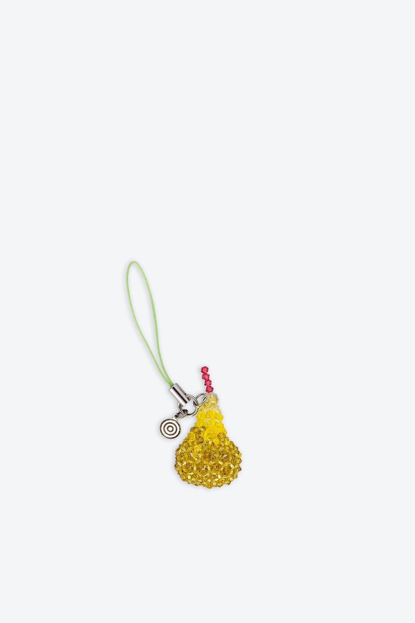 Yellow Pear Crystal Charm