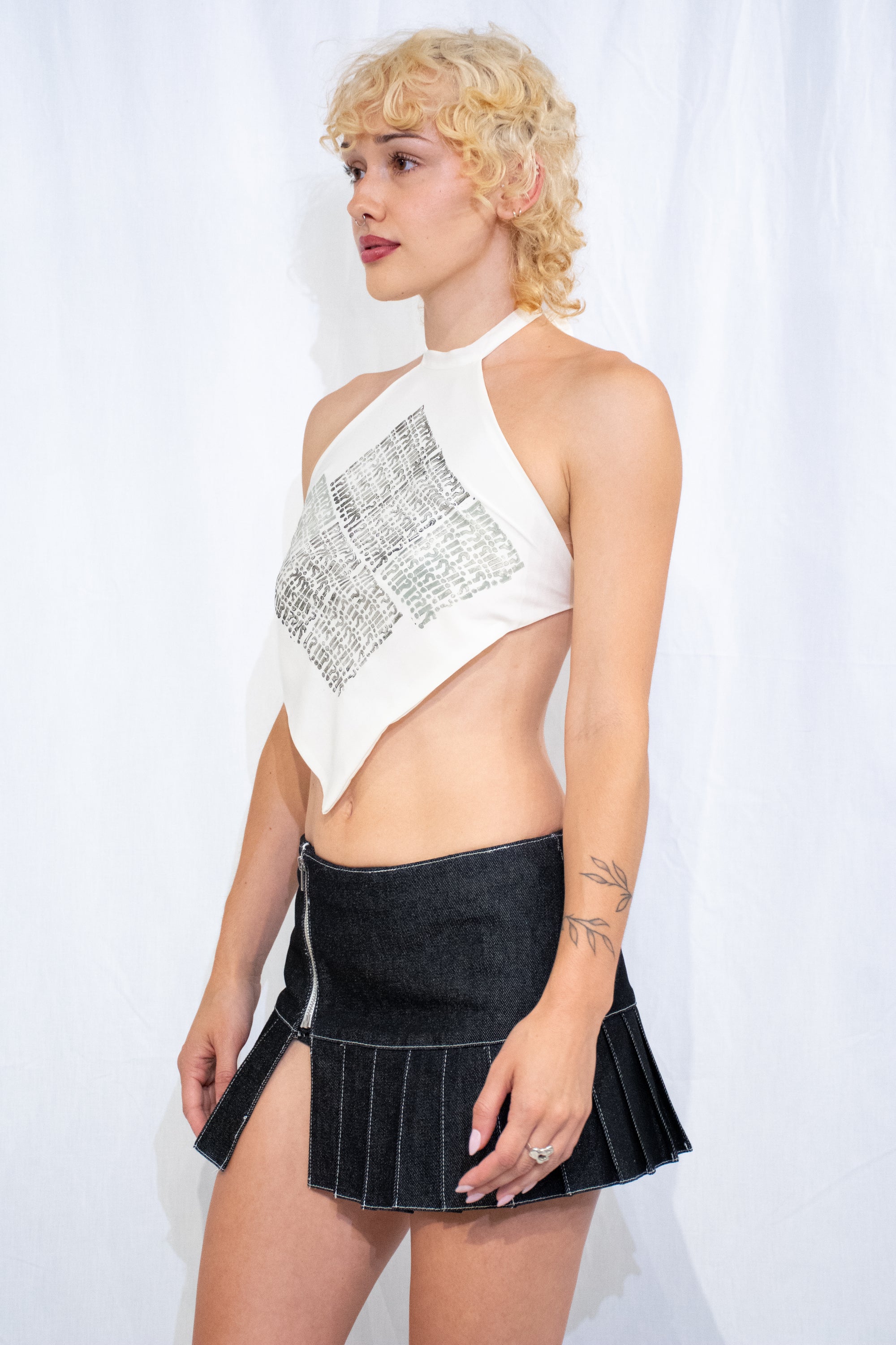 Exclamation Halter Top