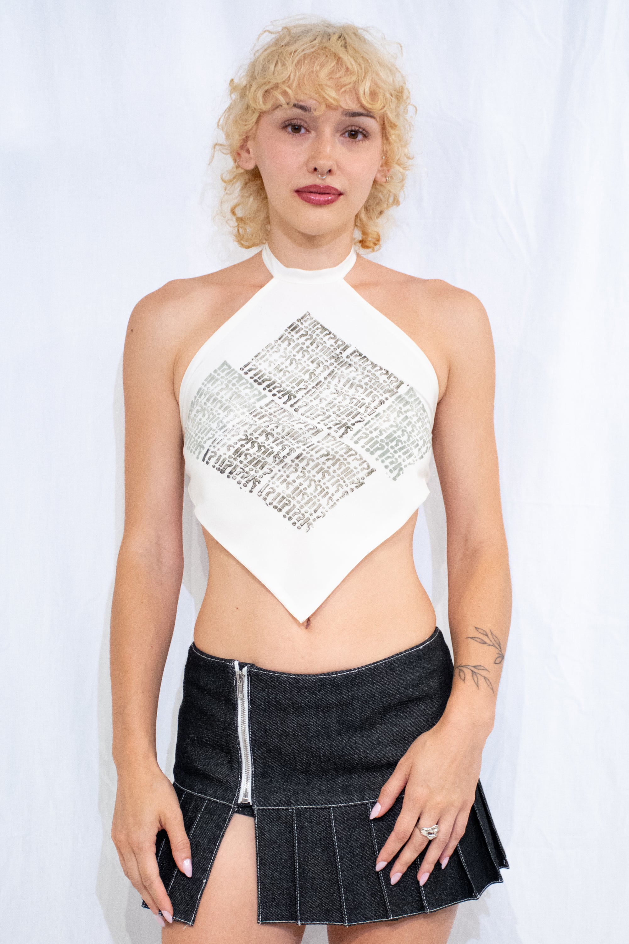 Exclamation Halter Top