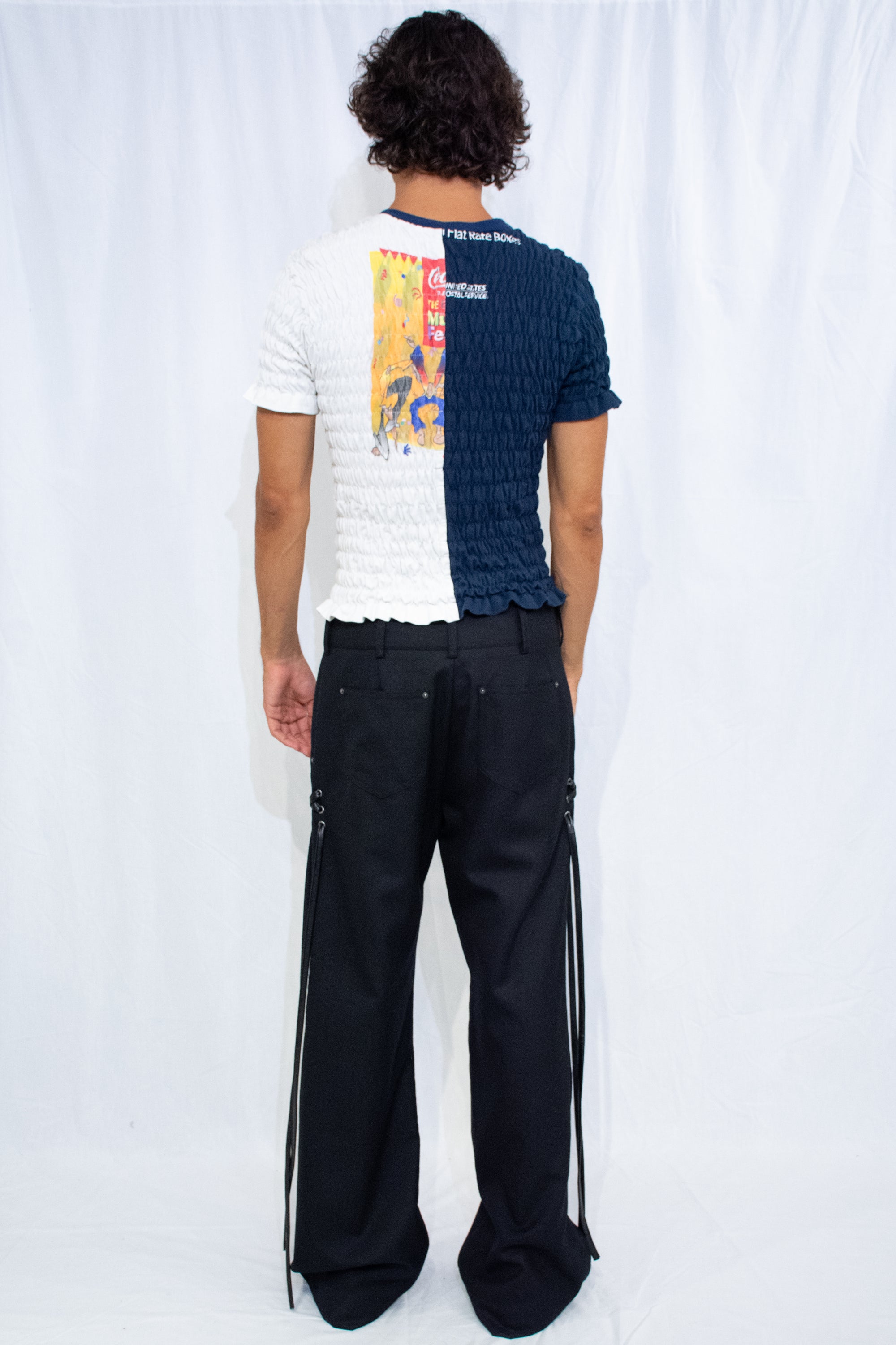 Black Pteruge Pant