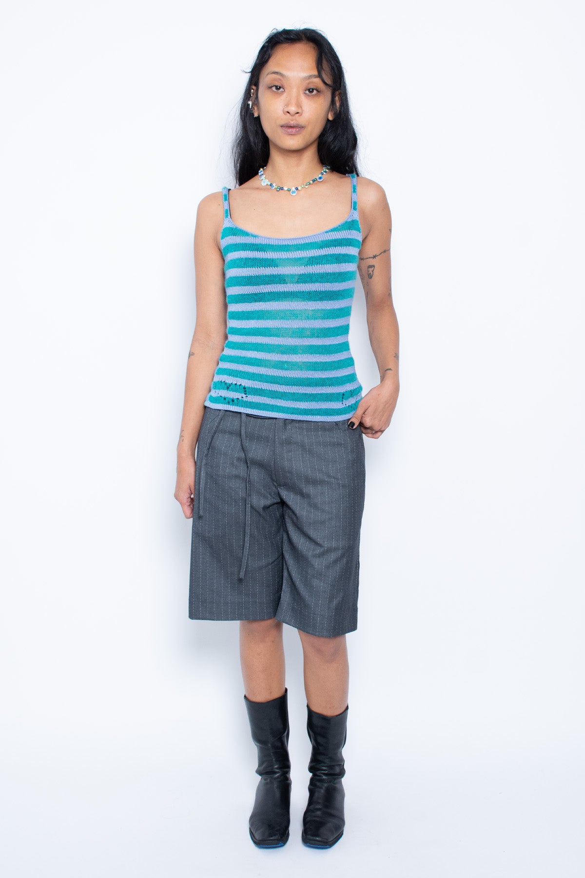 Blue/Teal Stripe Tank