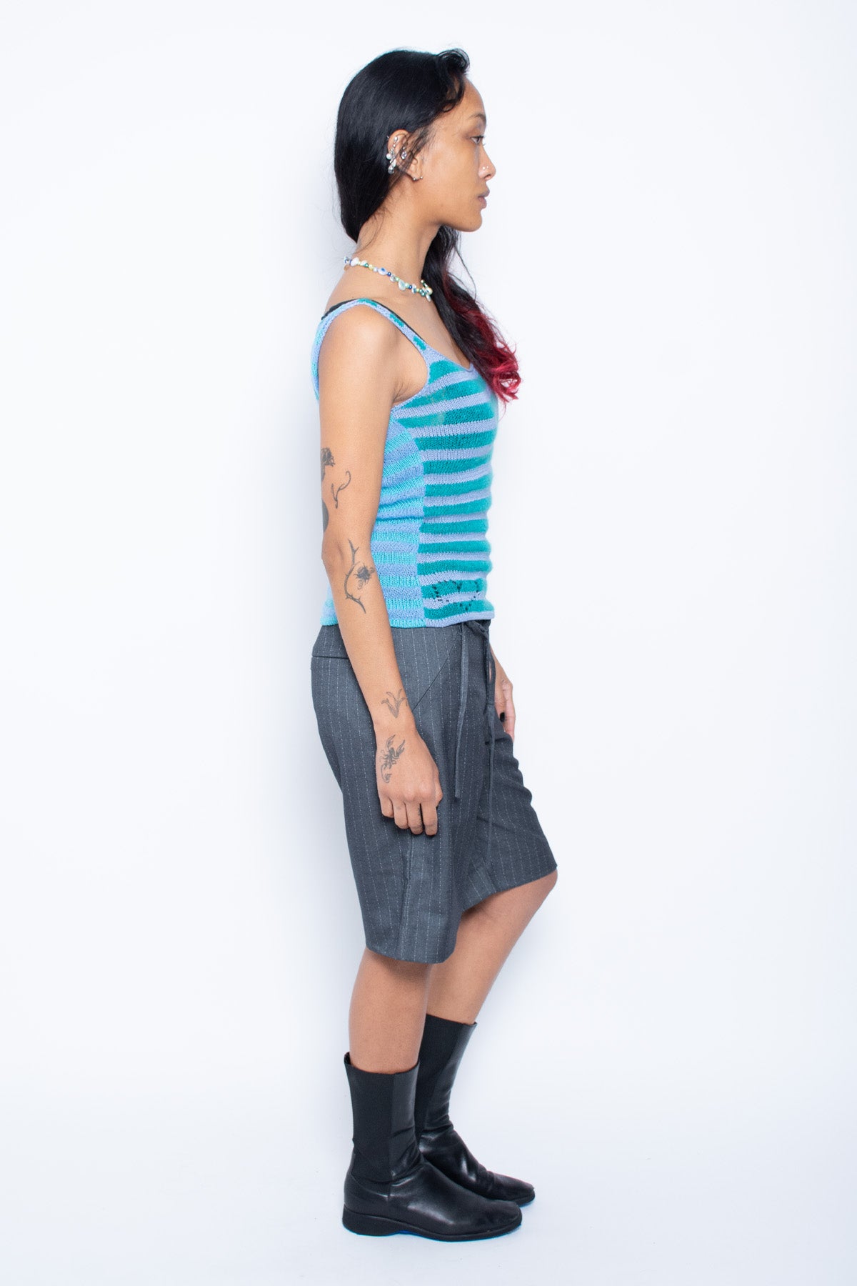 Blue/Teal Stripe Tank