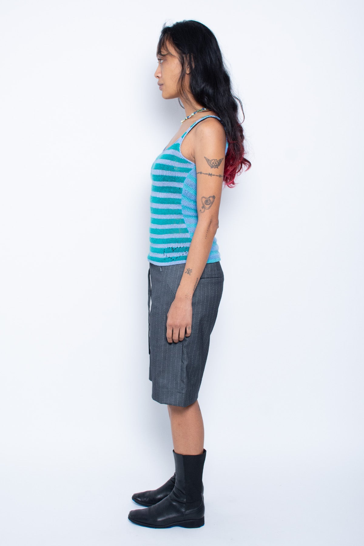 Blue/Teal Stripe Tank