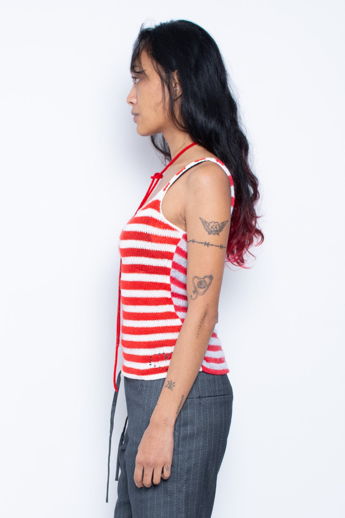 Red/White Stripe Tank