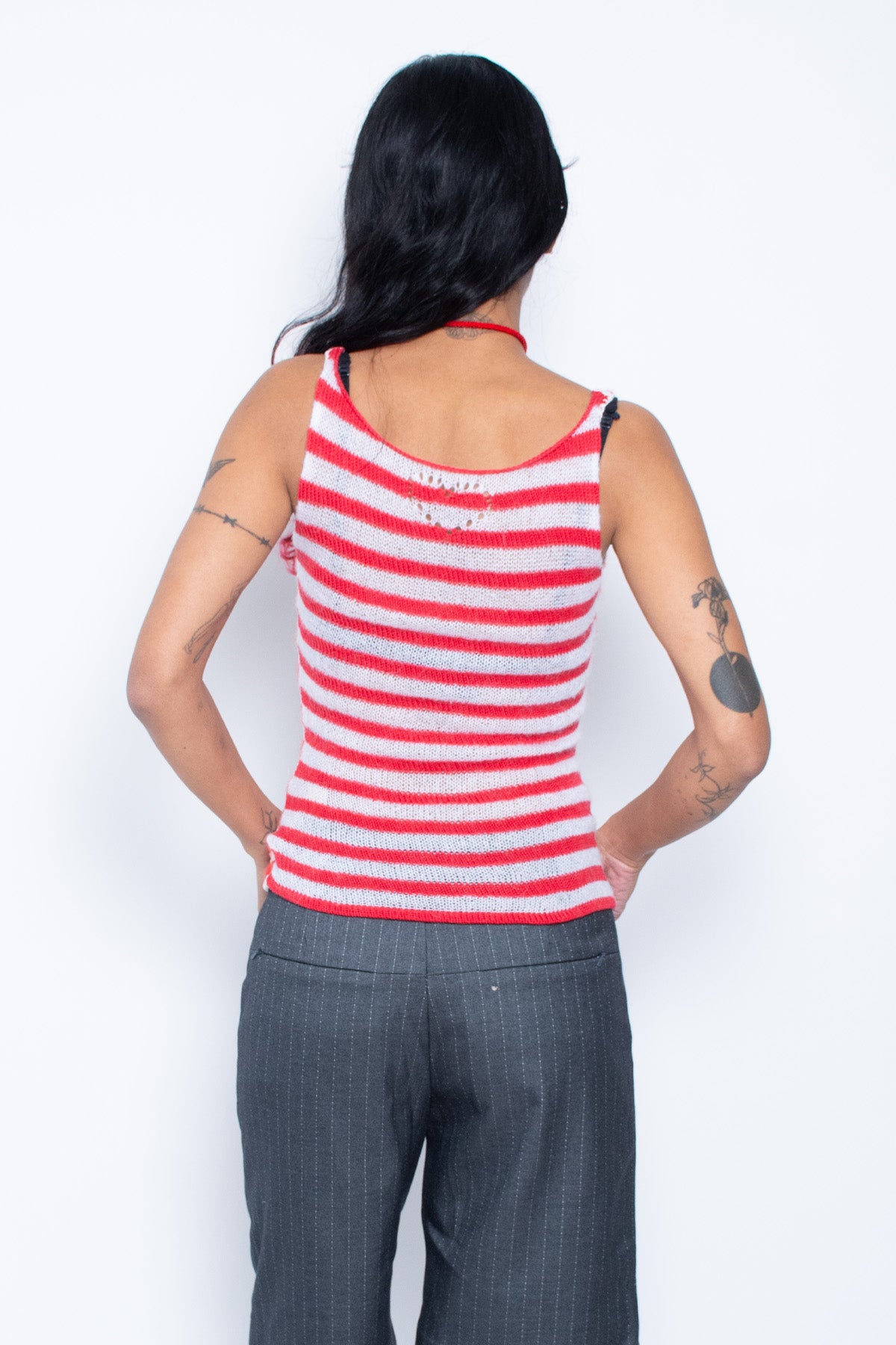 Red/White Stripe Tank
