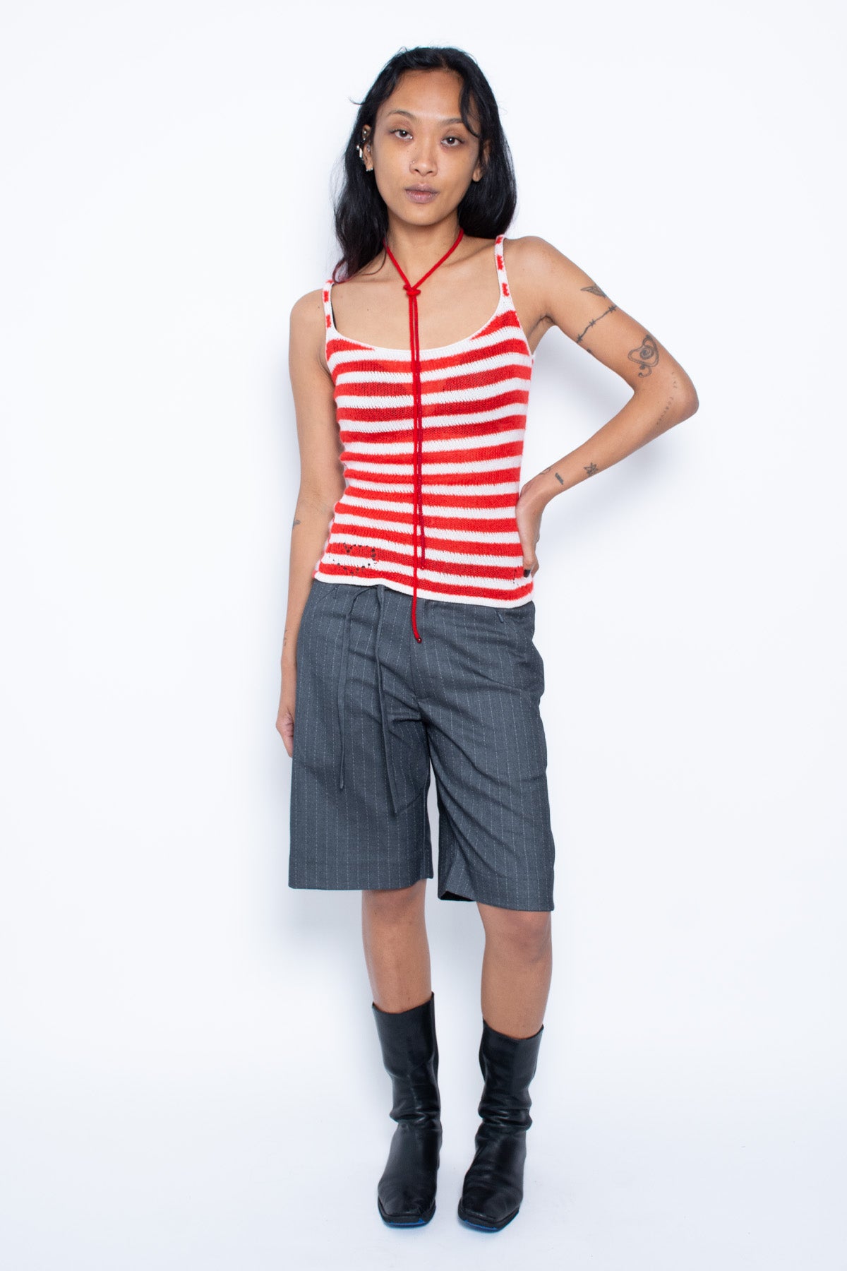 Red/White Stripe Tank