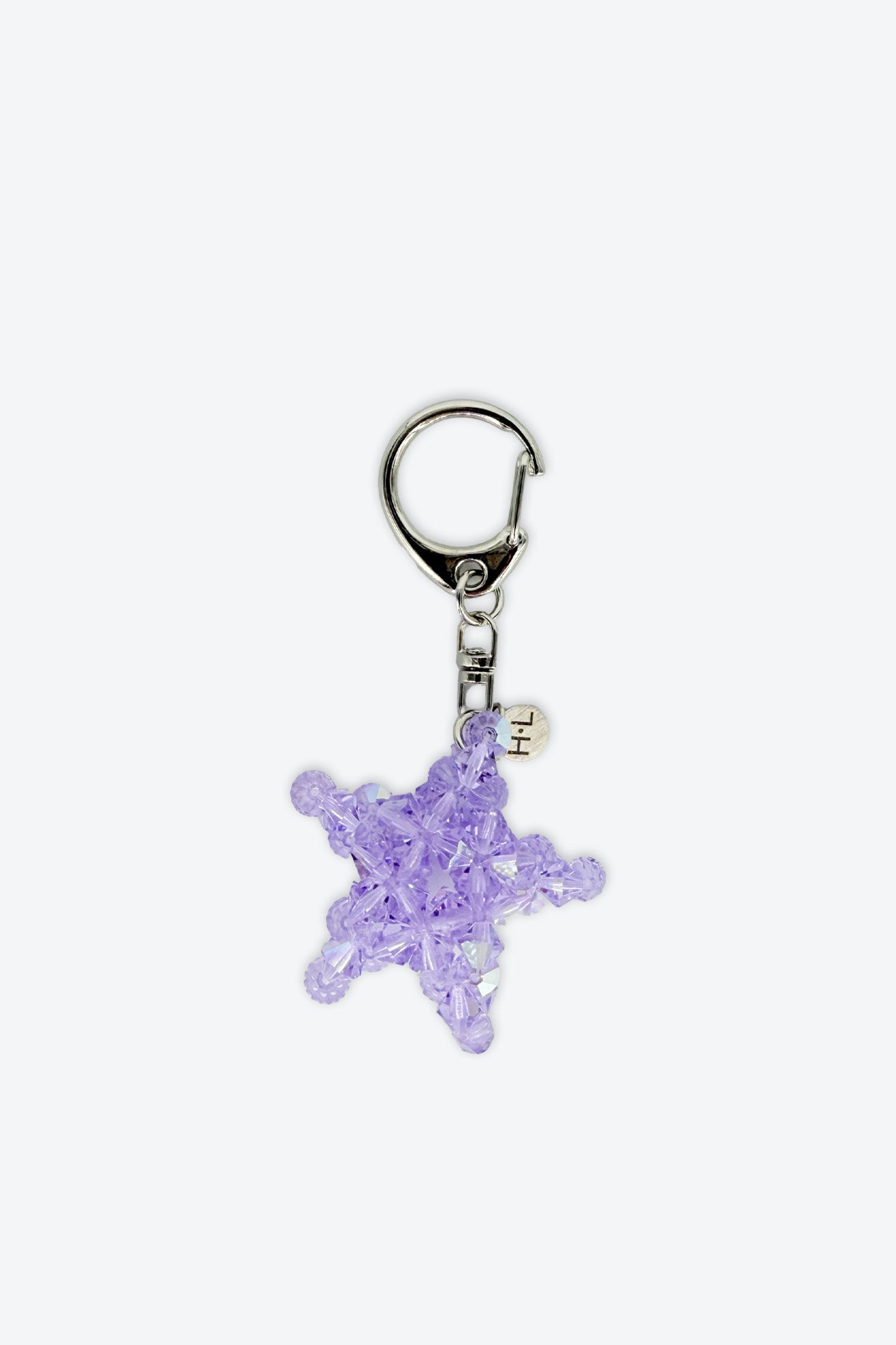 Purple Star Crystal Keychain