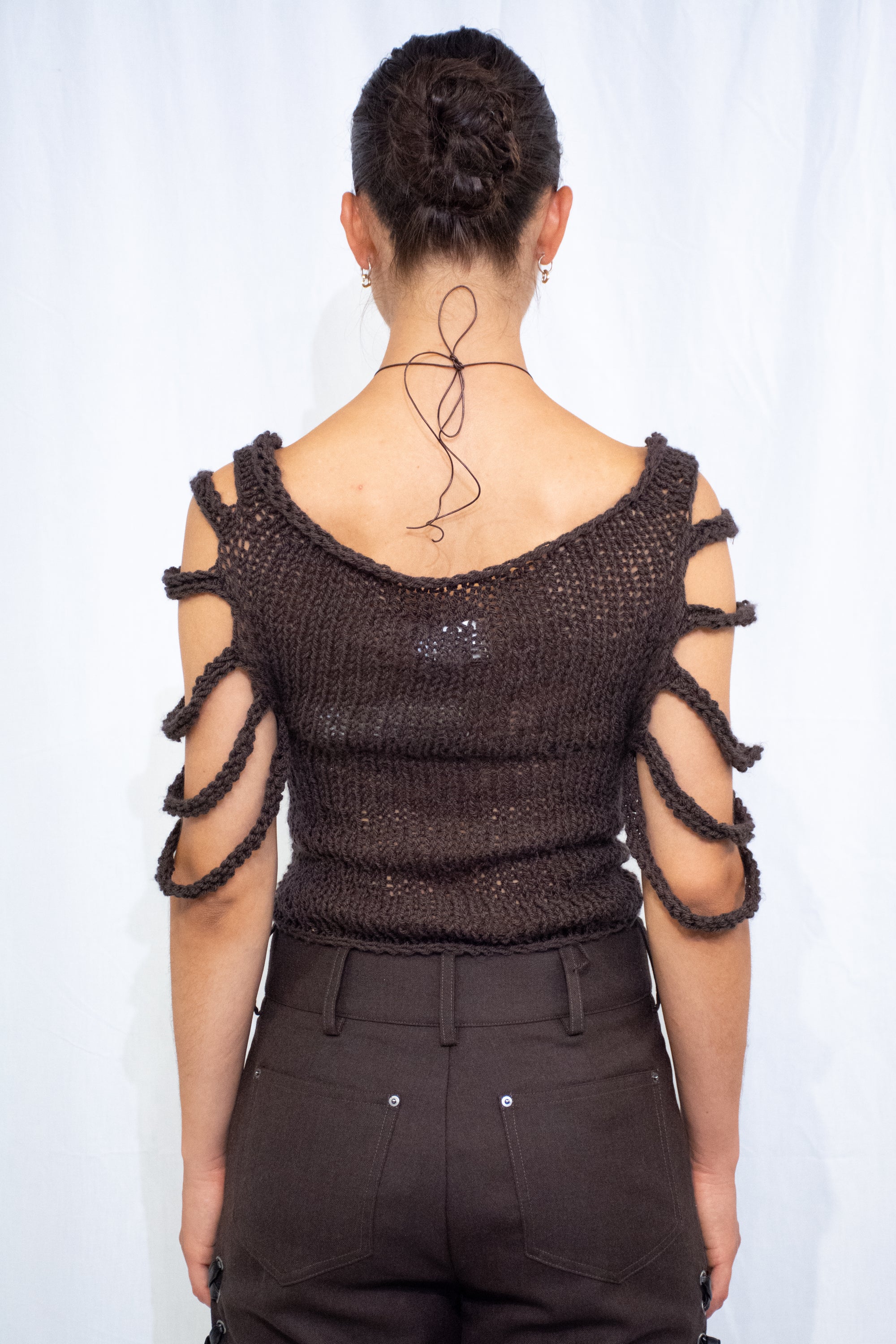 Synph17 Brown Knit Top