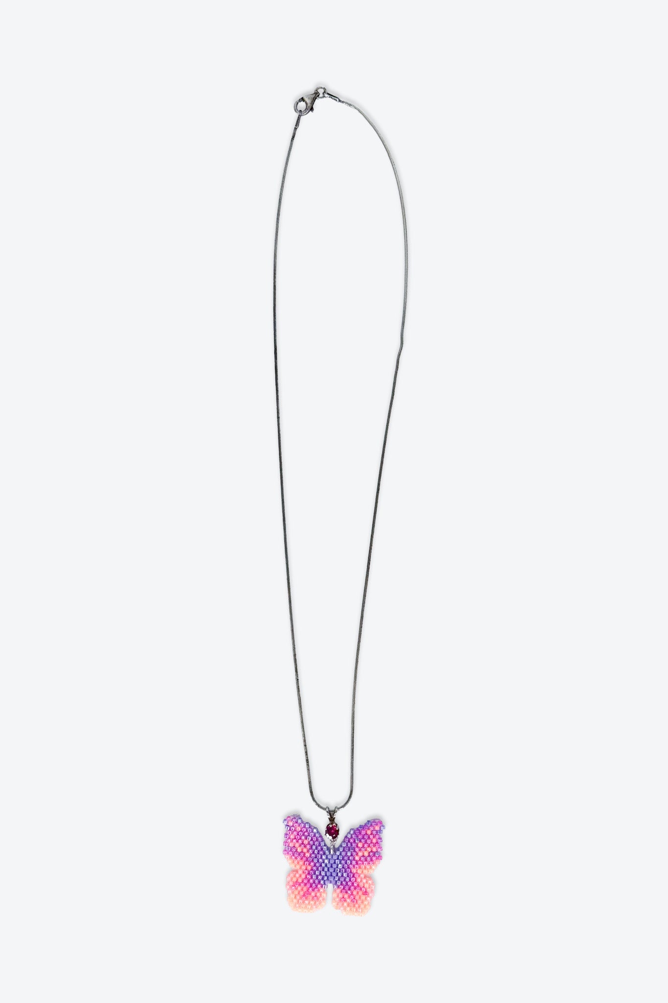 Butterfly Charm Neon Necklace