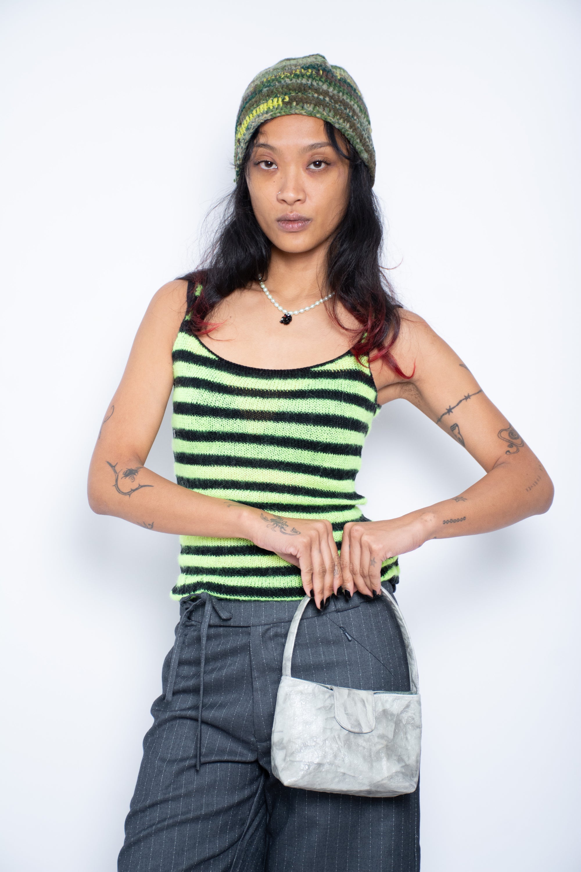 Green Leather Day Bag