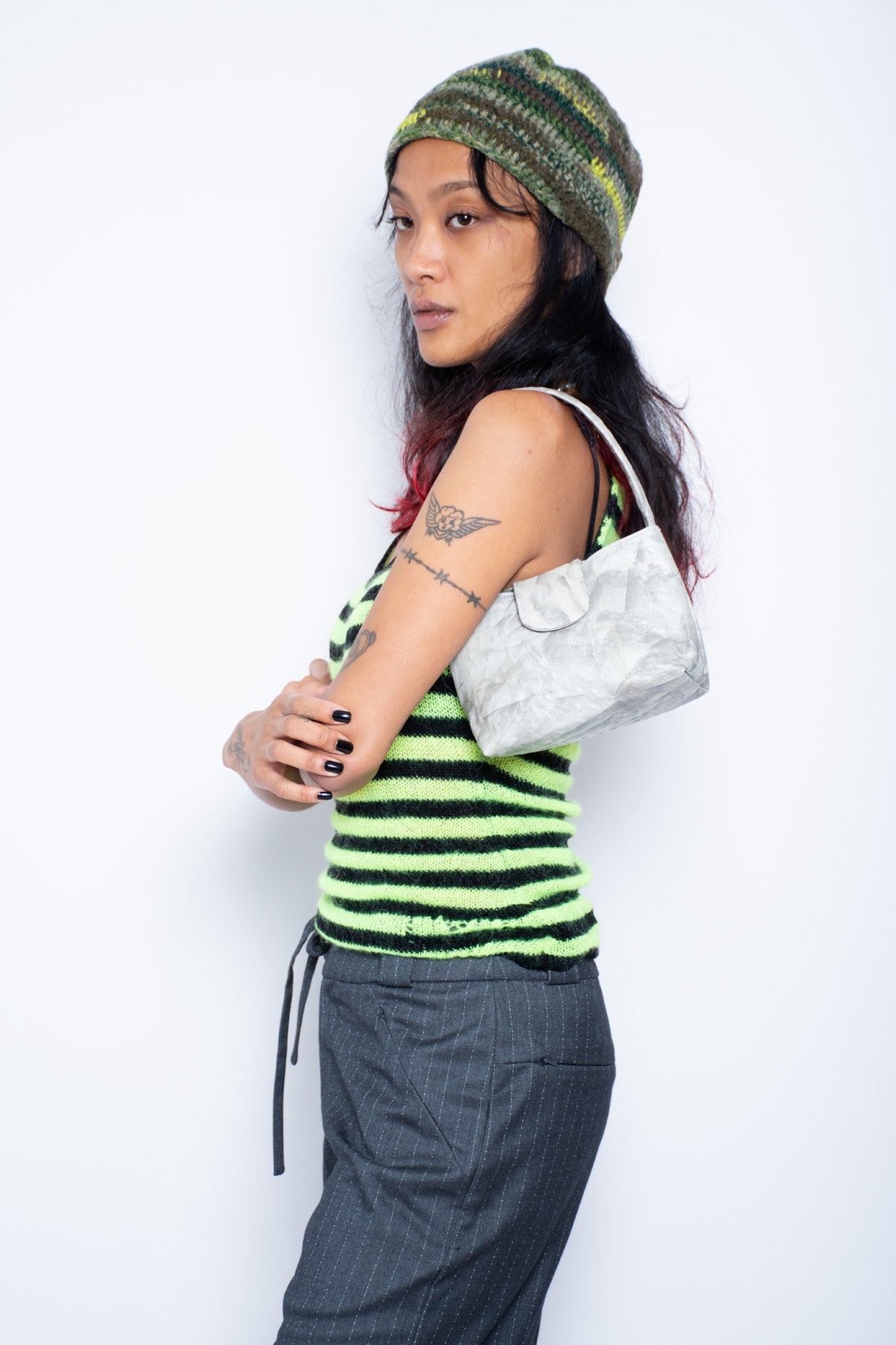 Green Leather Day Bag